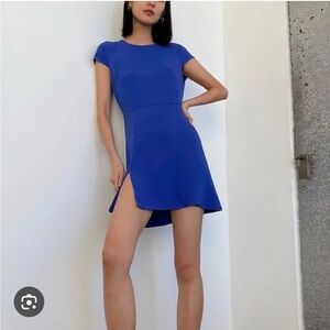 mini dress size 0 blue aritizia dress